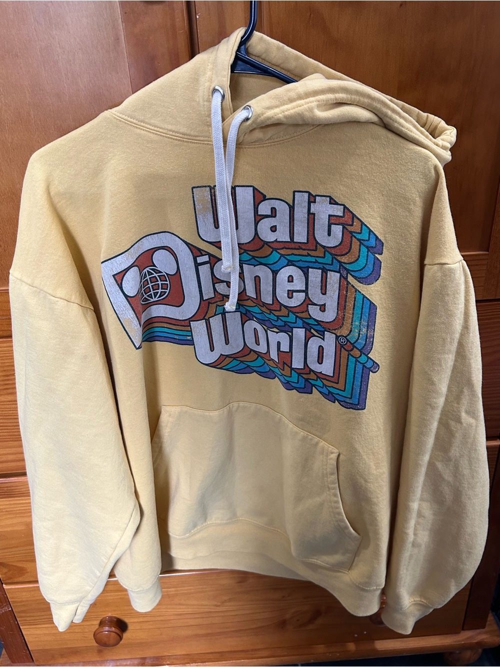 Disney Yellow Retro Logo Hoodie